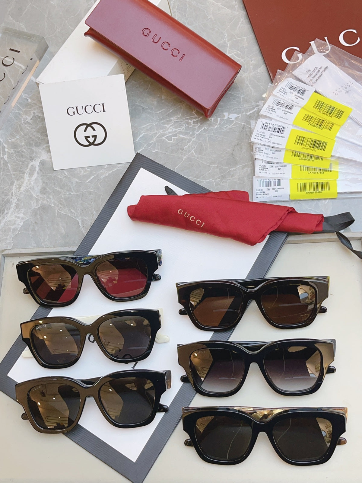 Gucci GG1550SK Fashion Brown Lens Sunglasses for Men & Women - detail image 7