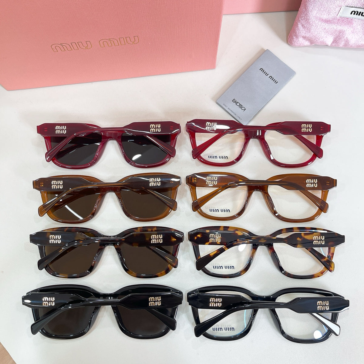 Miu Miu 02ZV-F Fashion Black Lens Sunglasses for Men & Women - detail image 2