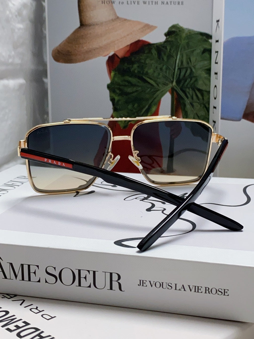 Prada Fashion Silver Lens Sunglasses for Men - 449406 - detail image 2