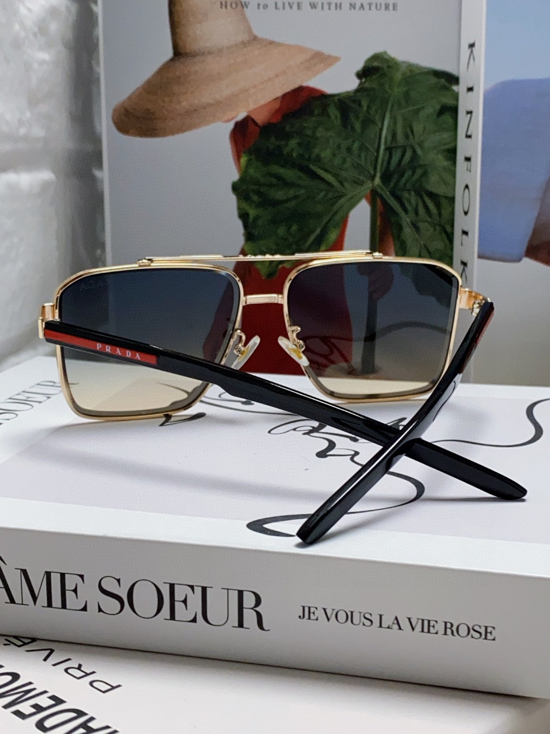 Prada Fashion Silver Lens Sunglasses for Men - 449406 - detail image 2