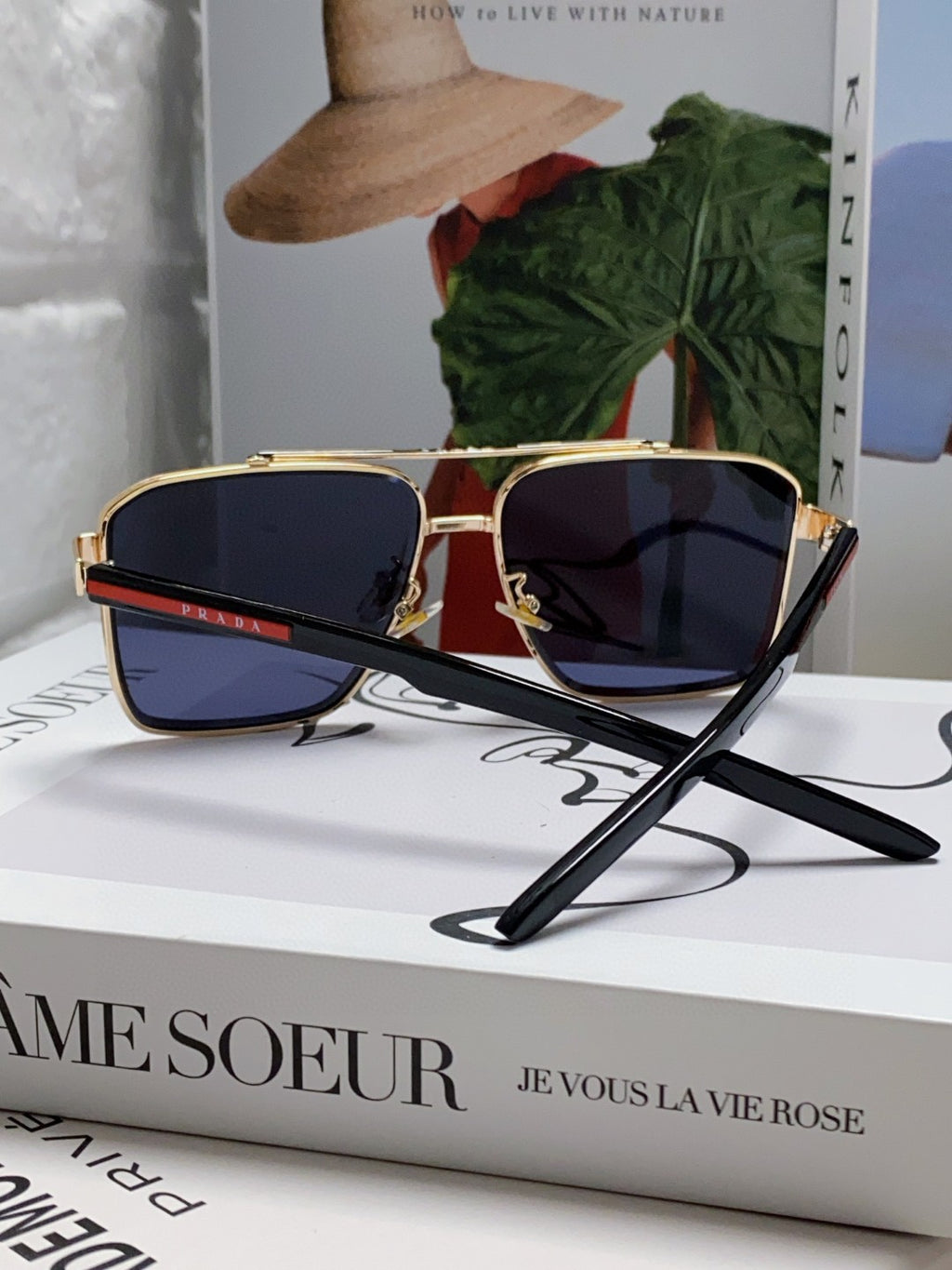Prada Fashion Blue Lens Sunglasses for Men - 449407 - detail image 2