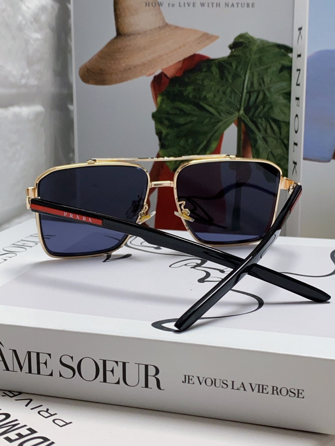 Prada Fashion Blue Lens Sunglasses for Men - 449407 - detail image 2