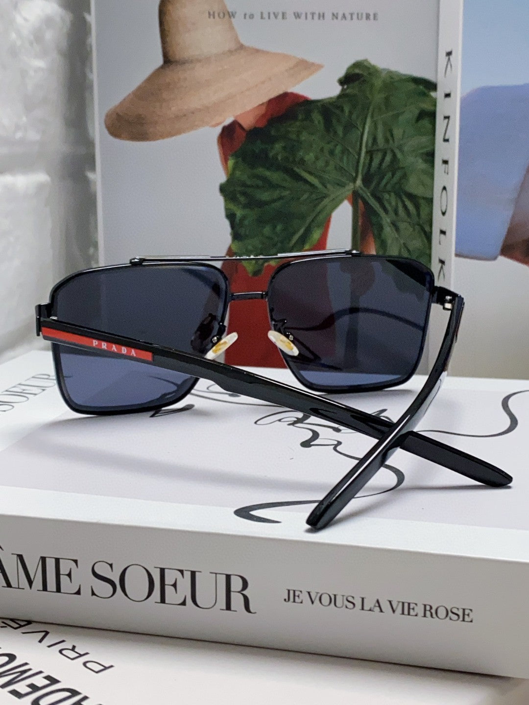 Prada Fashion Blue Lens Sunglasses for Men - 449408 - detail image 2