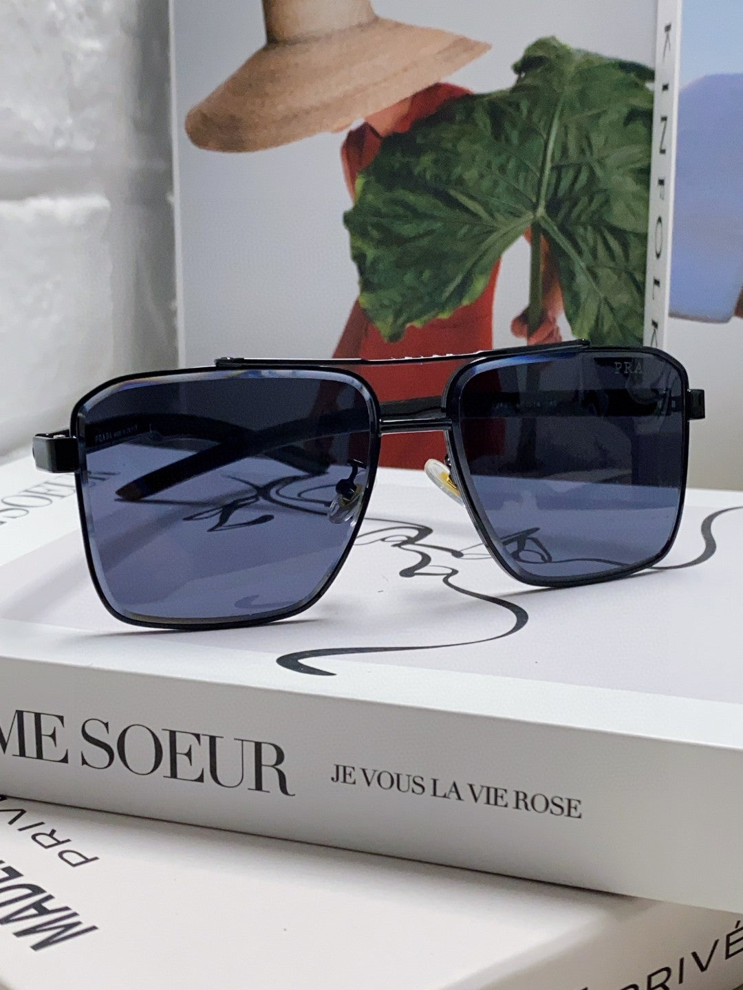 Prada Fashion Blue Lens Sunglasses for Men - 449408
