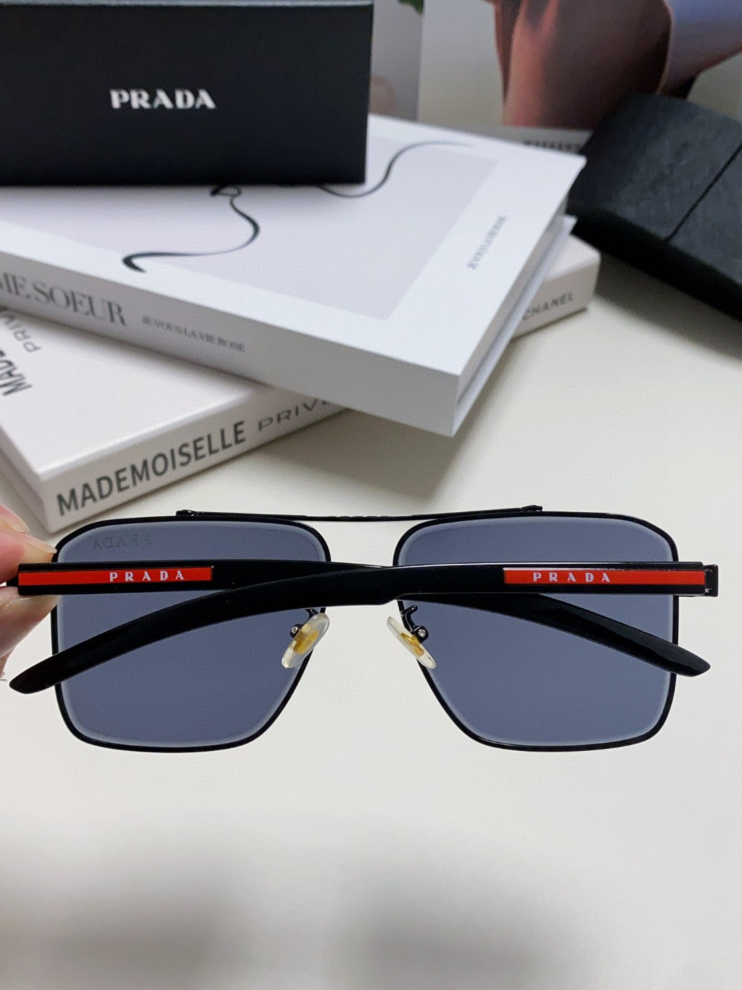 Prada Fashion Blue Lens Sunglasses for Men - 449408 - detail image 4