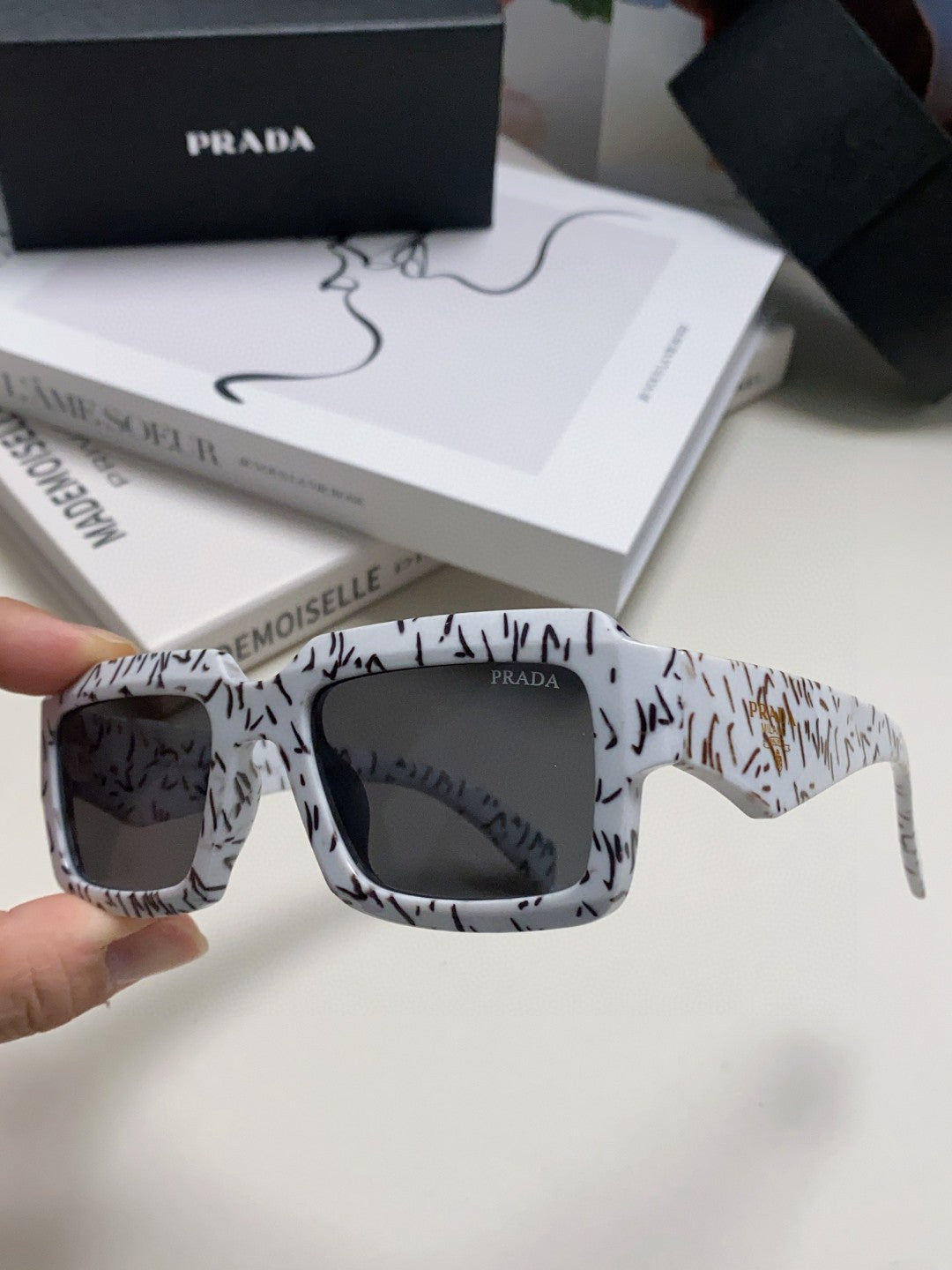 Prada Fashion Gray Lens Sunglasses for Women - 449403 - detail image 5