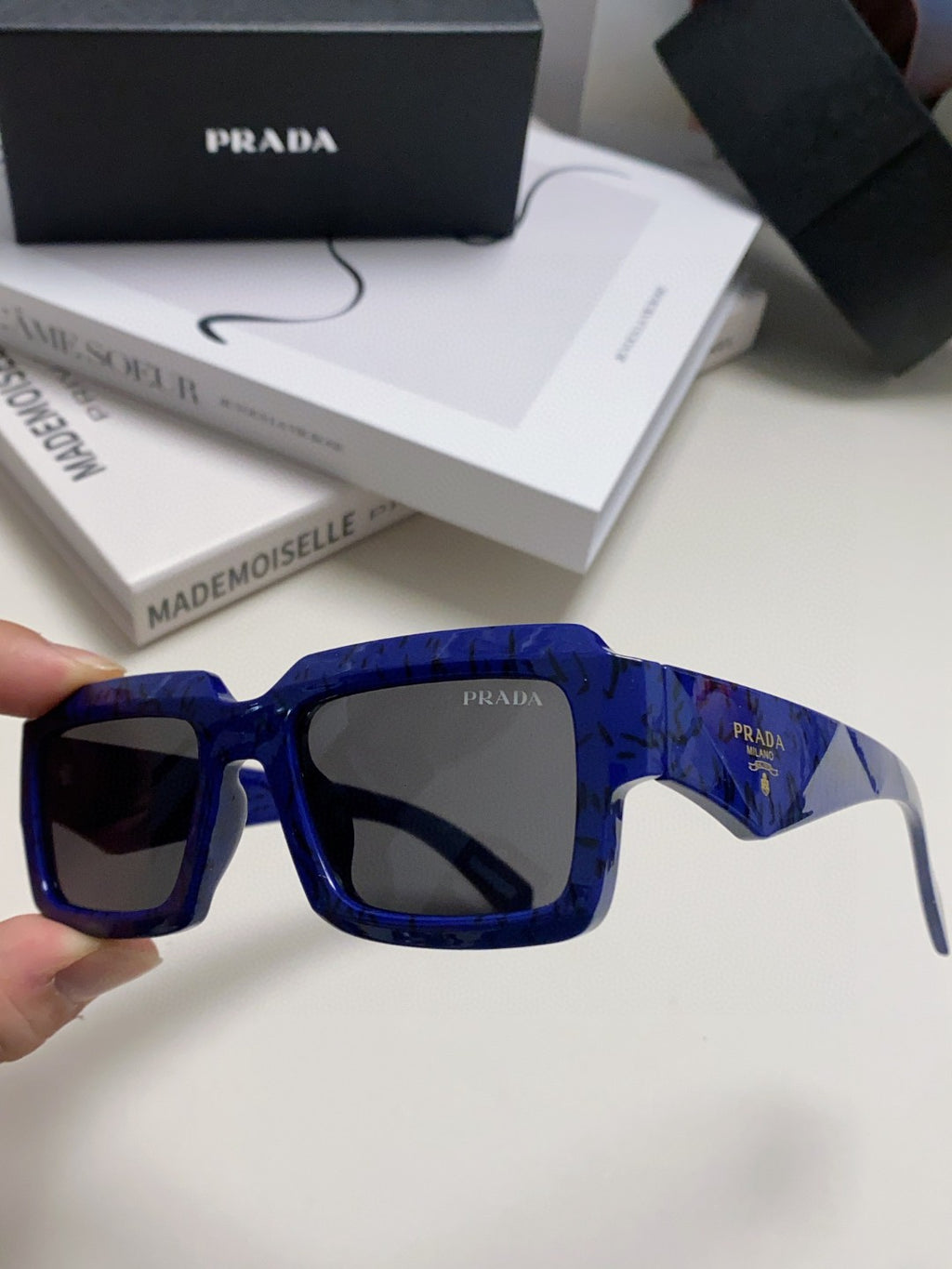 Prada Fashion Blue Lens Sunglasses for Women - 449404 - detail image 5