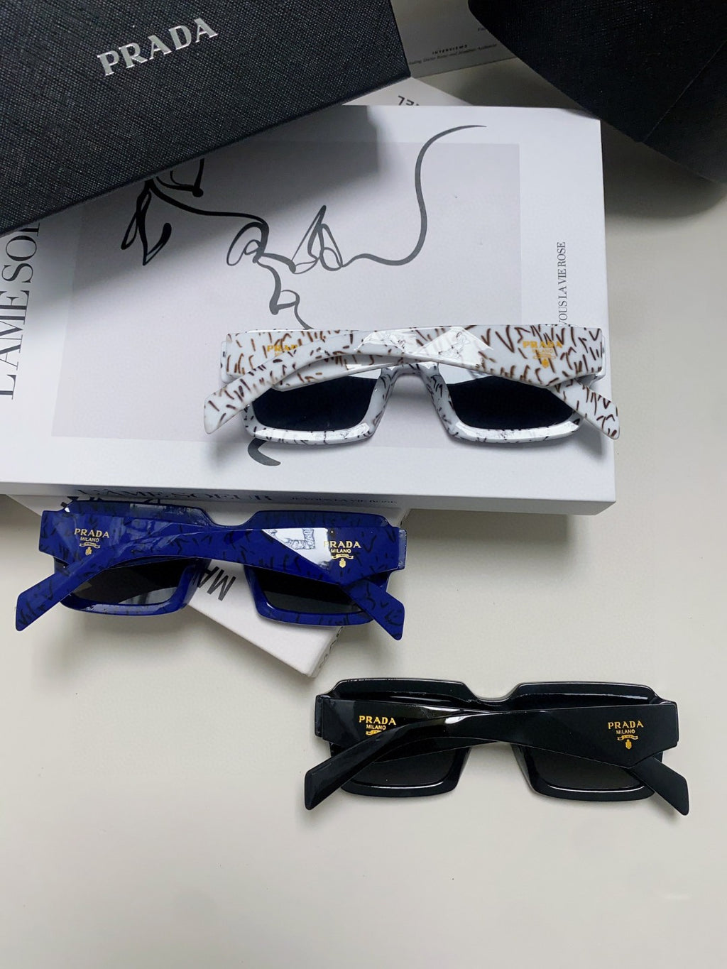 Prada Fashion Gray Lens Sunglasses for Women - 449405 - detail image 7
