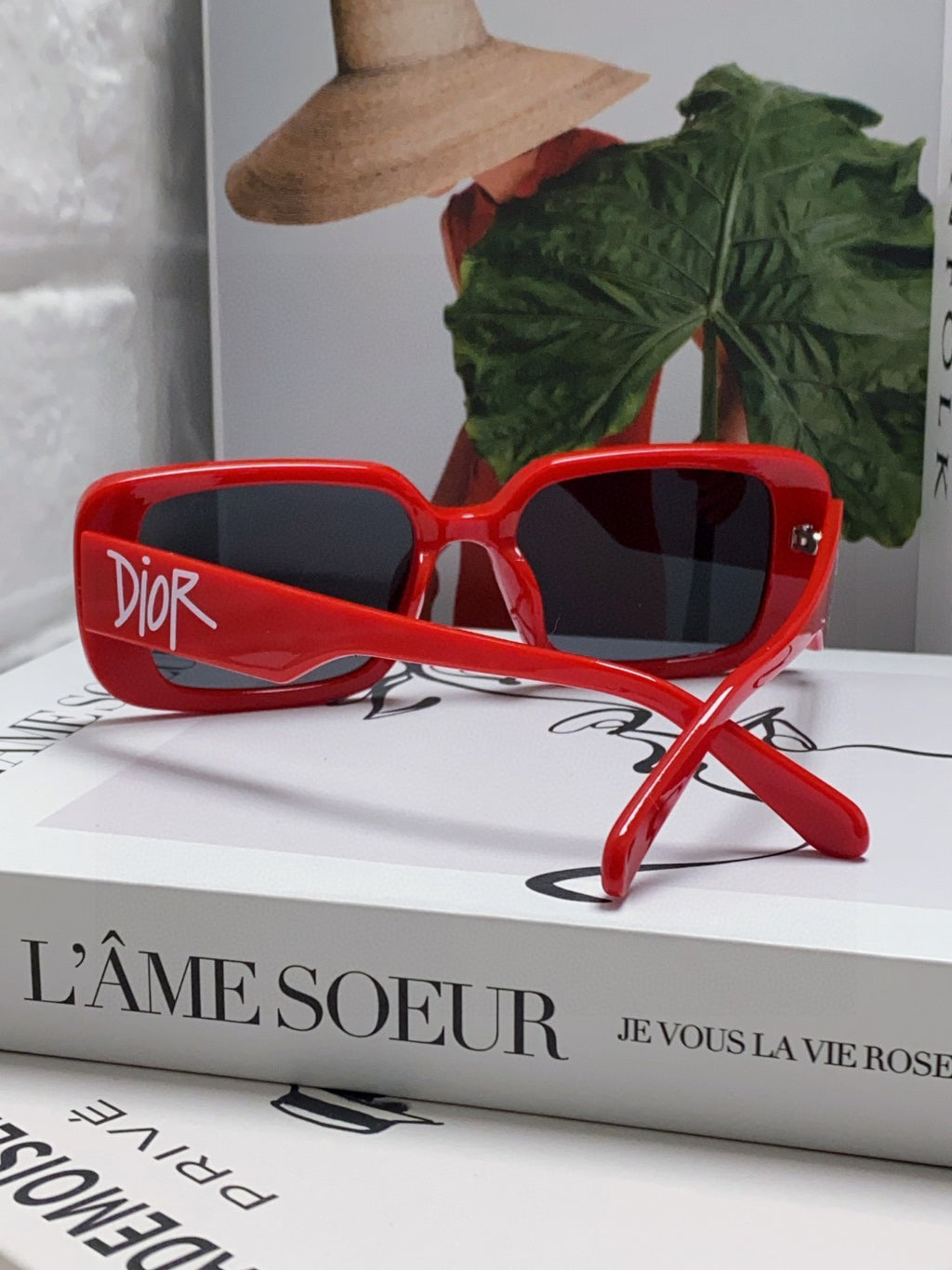 Dior Square Red Lens Sunglasses for Women - 486725 - detail image 2