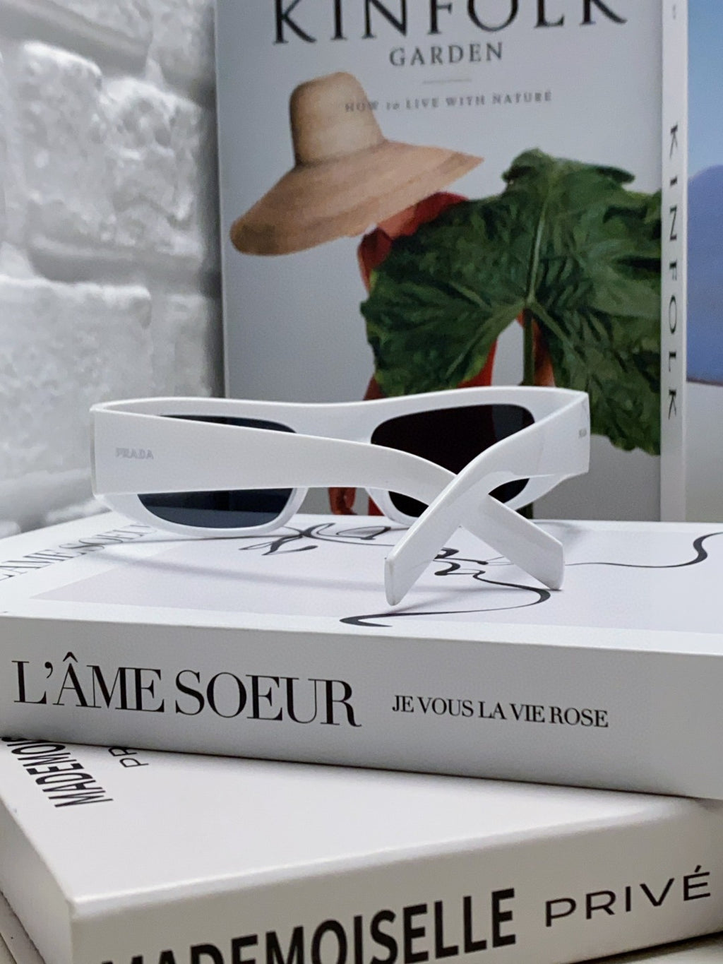Prada Rectangular Gray Lens Sunglasses for Men & Women - detail image 2