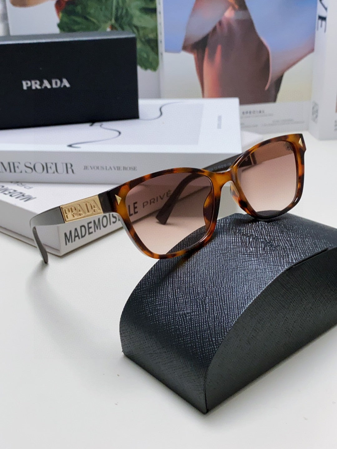 Prada Oversized Silver Lens Sunglasses for Men & Women - 487044 - detail image 7