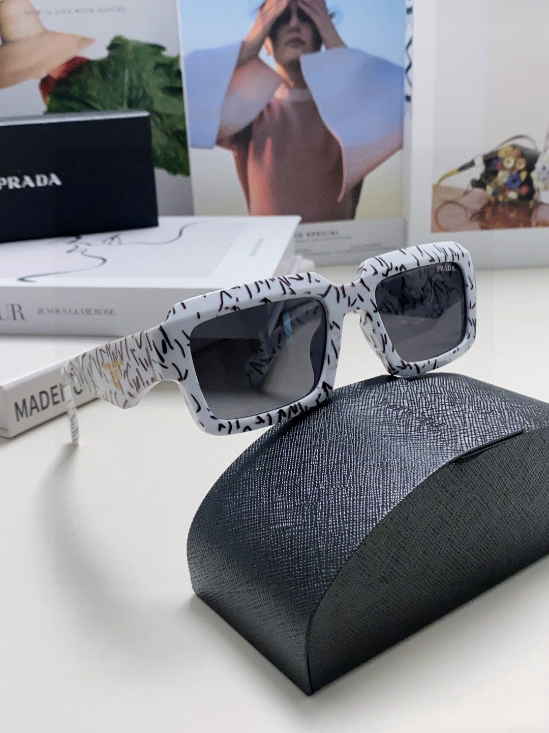 Prada Fashion Gray Lens Sunglasses for Women - 487045 - detail image 7