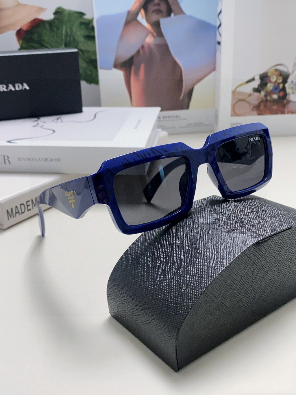 Prada Fashion Blue Lens Sunglasses for Women - detail image 7