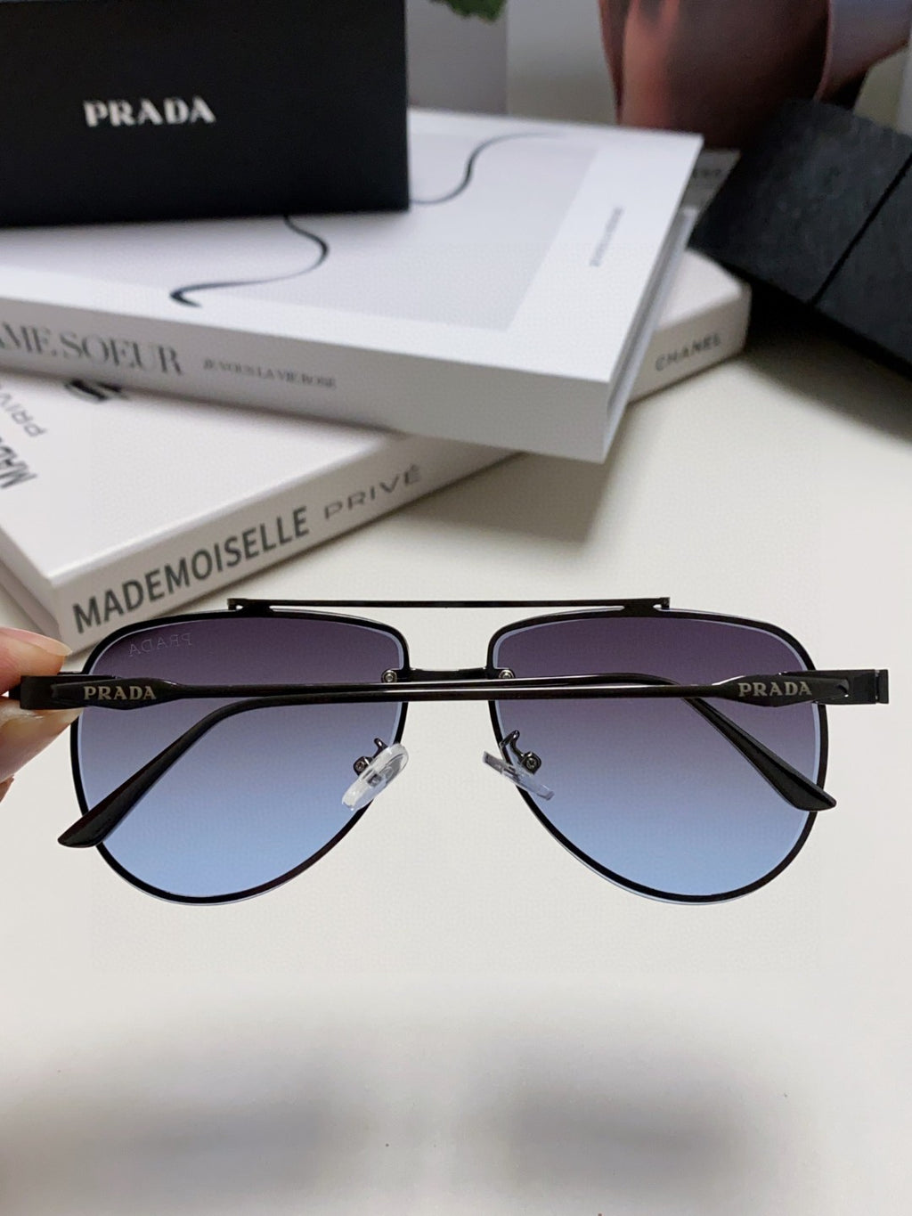 Prada Fashion Blue Lens Sunglasses for Men & Women - 487049 - detail image 4