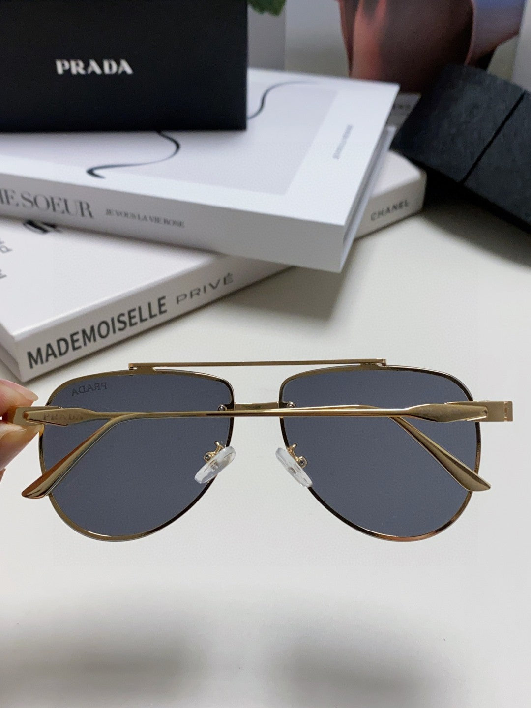 Prada Fashion Blue Lens Sunglasses for Men & Women - 487051 - detail image 4