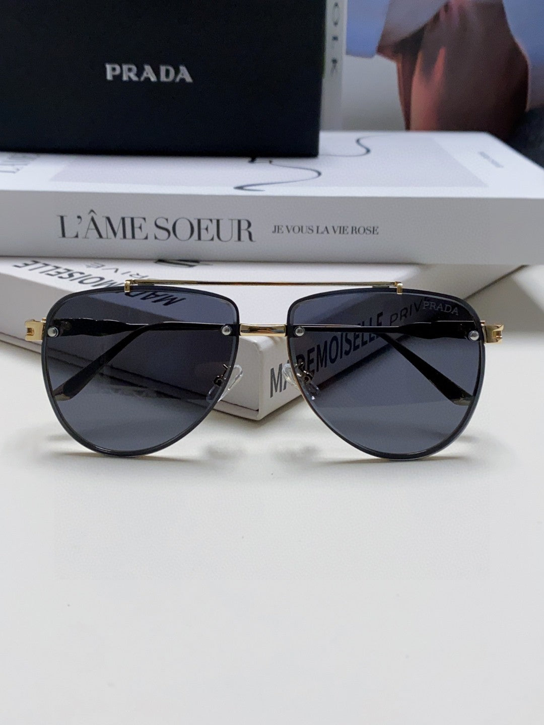 Prada Fashion Blue Lens Sunglasses for Men & Women - 487051 - detail image 6
