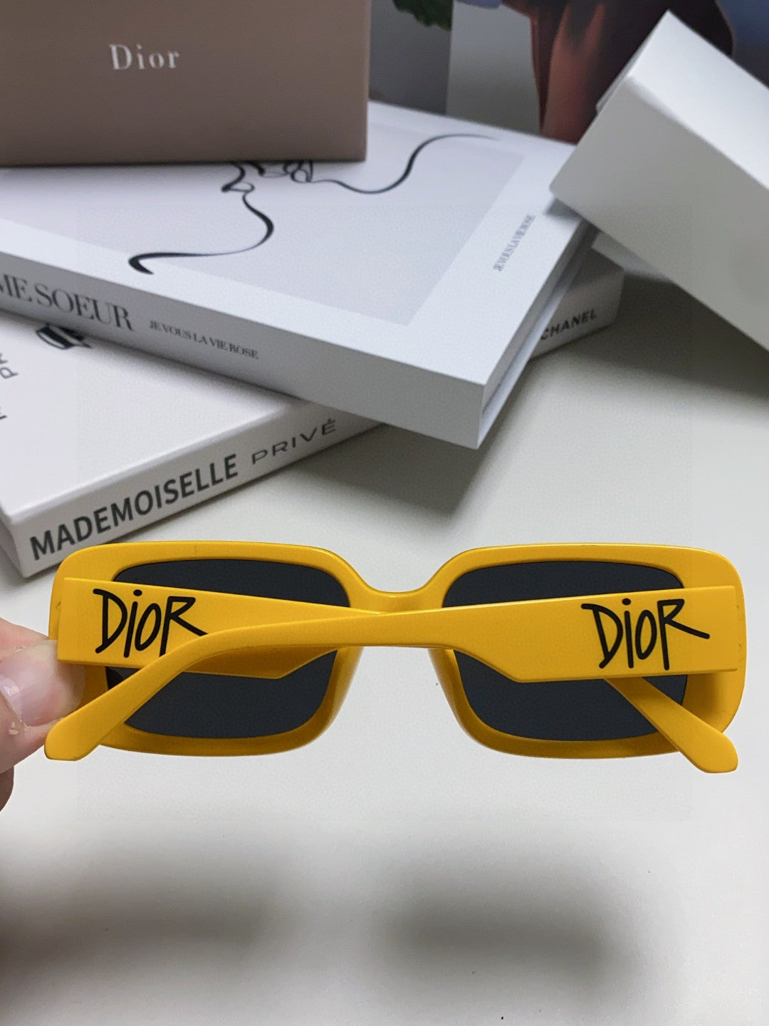 Dior Square Brown Lens Sunglasses for Women - detail image 4