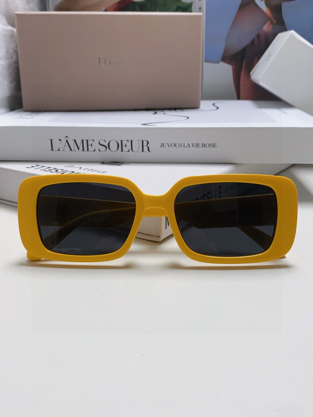 Dior Square Brown Lens Sunglasses for Women - 358187 - detail image 6