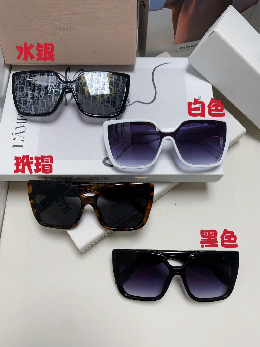 Dior Fashion Silver Lens Sunglasses for Women - 371933 - detail image 9