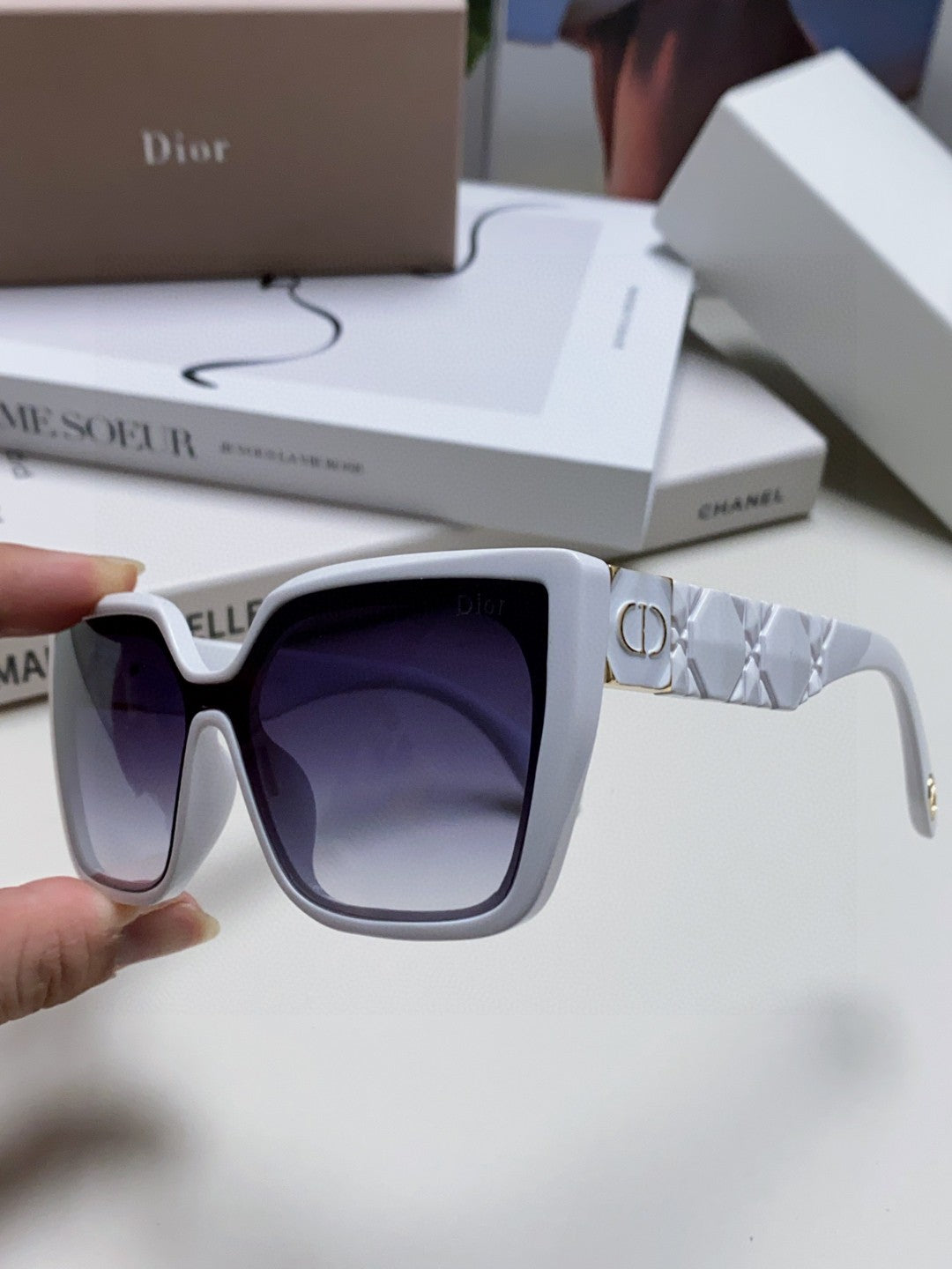 Dior Fashion Silver Lens Sunglasses for Women - 371934 - detail image 5