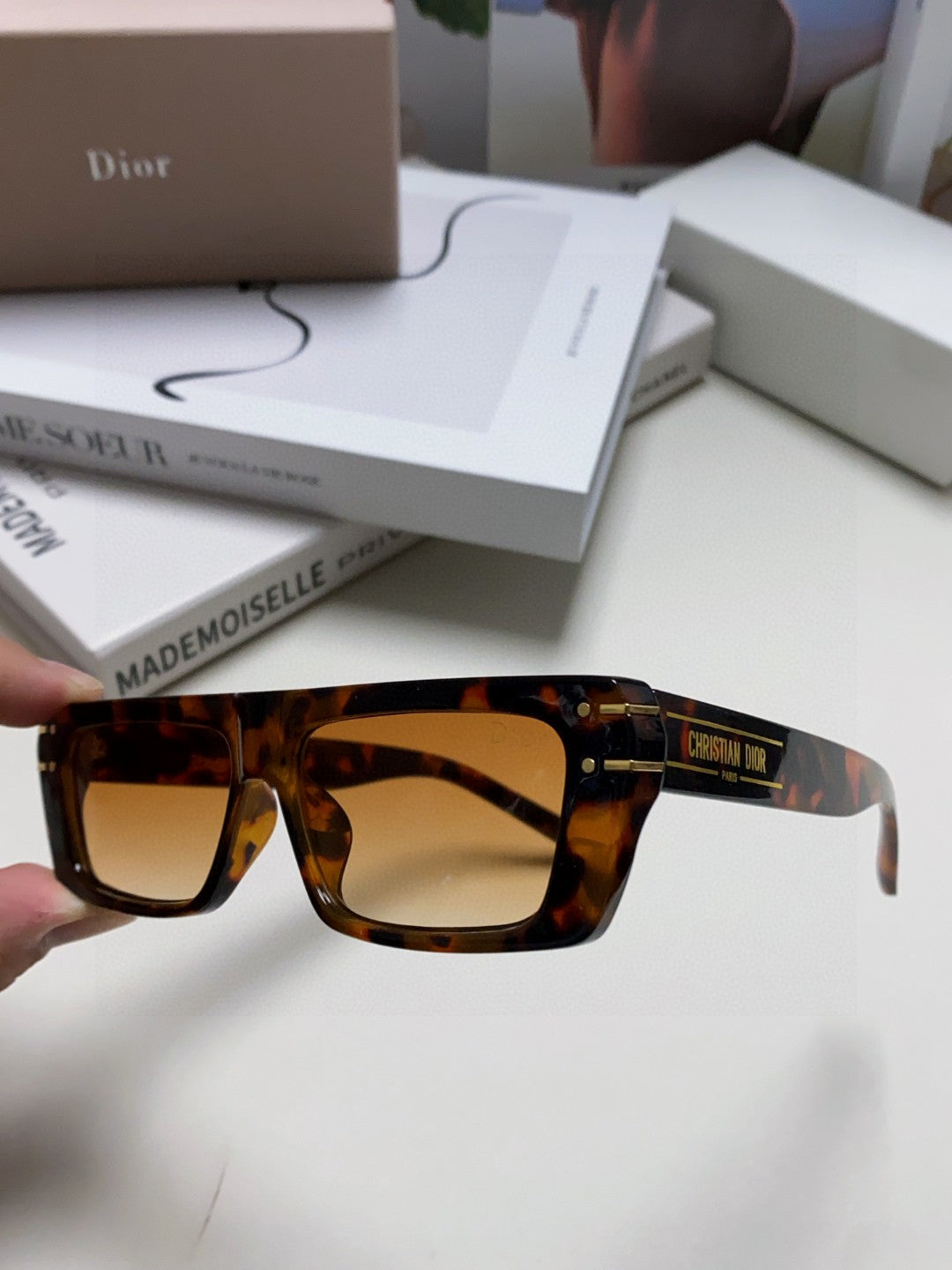 Dior Square Brown Lens Sunglasses for Men & Women - 371936 - detail image 5