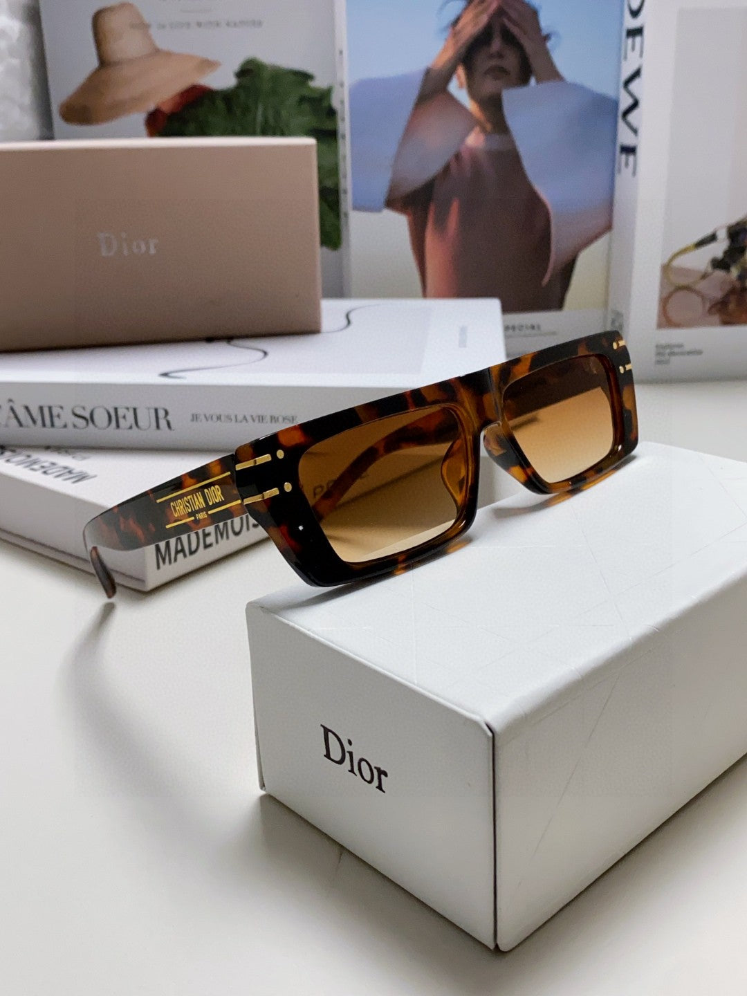 Dior Square Brown Lens Sunglasses for Men & Women - 371936 - detail image 7