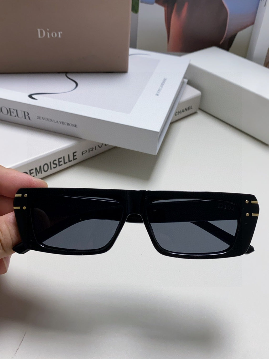 Dior Square Silver Lens Sunglasses for Men & Women - 371937 - detail image 3