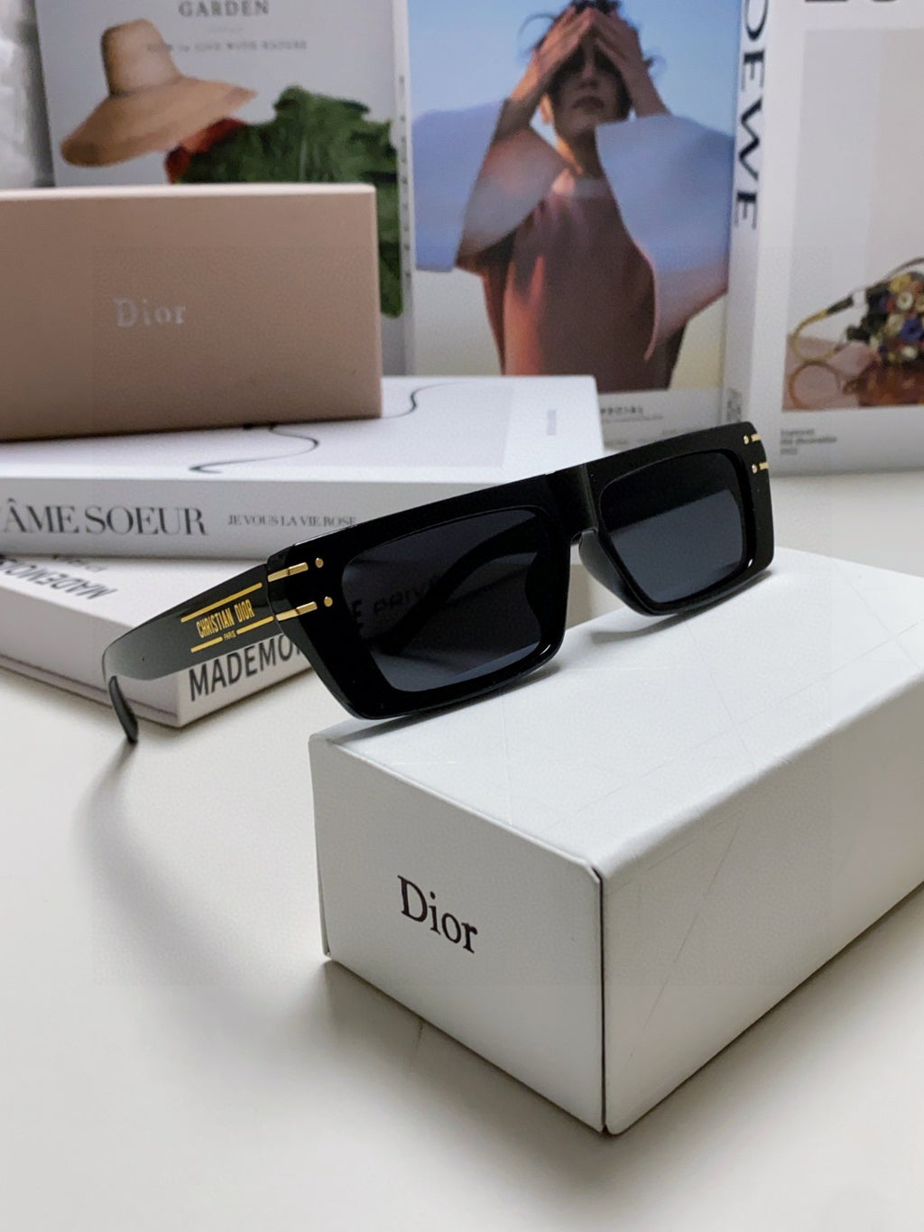 Dior Square Silver Lens Sunglasses for Men & Women - 371937 - detail image 7
