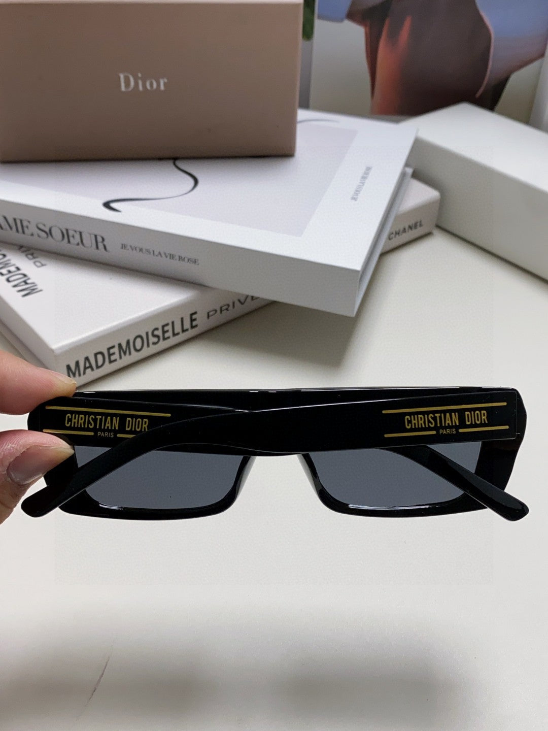 Dior Square Silver Lens Sunglasses for Men & Women - 371937 - detail image 4