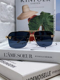 Cartier Lightweight Rimless Black Lens Sunglasses for Men & Women - 415853