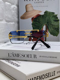Cartier Lightweight Rimless Silver Lens Sunglasses for Men & Women - 415855