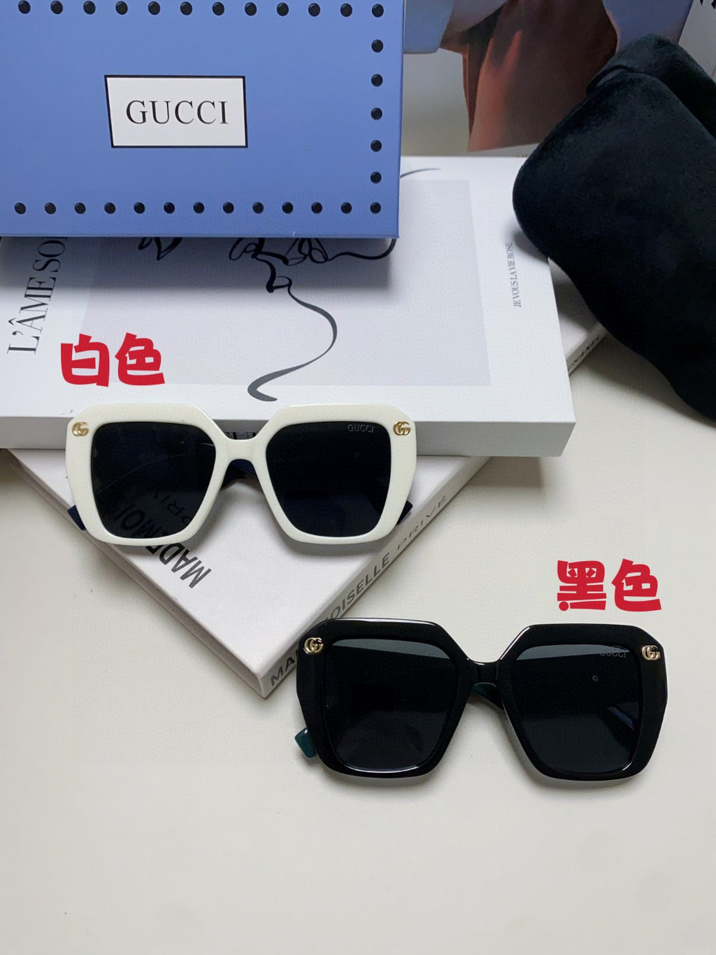 Gucci Polarized Square Silver Lens Sunglasses for Men & Women - 464854 - detail image 9