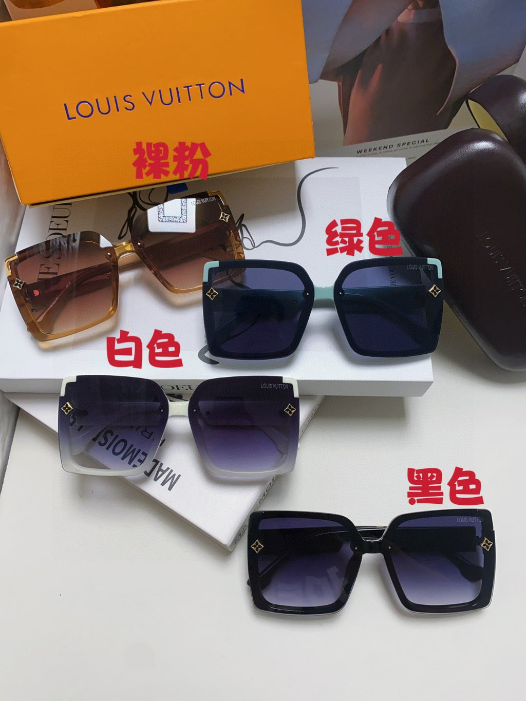 Louis Vuitton Oversized Brown Lens Sunglasses for Women - detail image 9