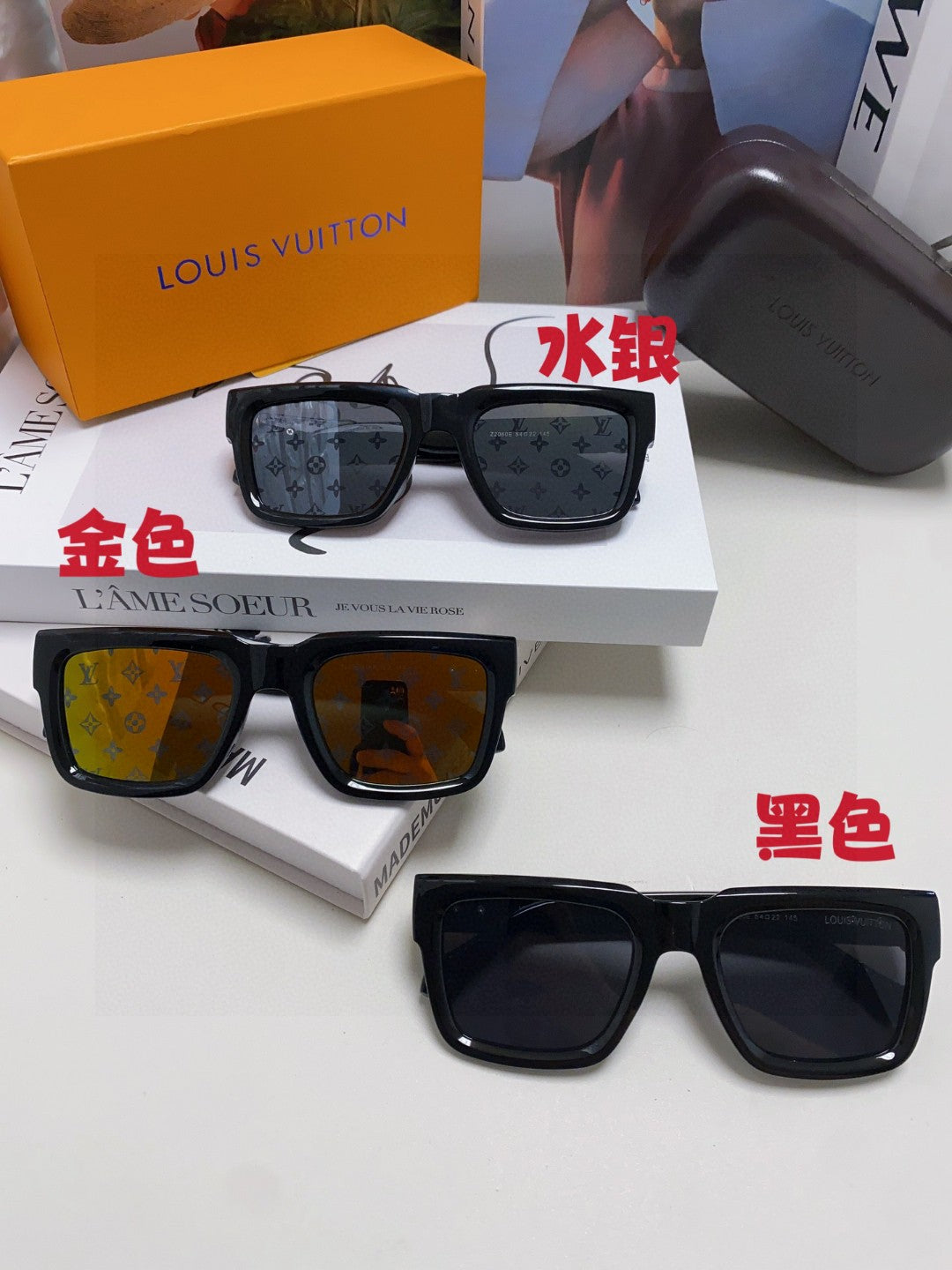 Louis Vuitton Fashion Orange Lens Sunglasses for Men & Women - 414908 - detail image 8