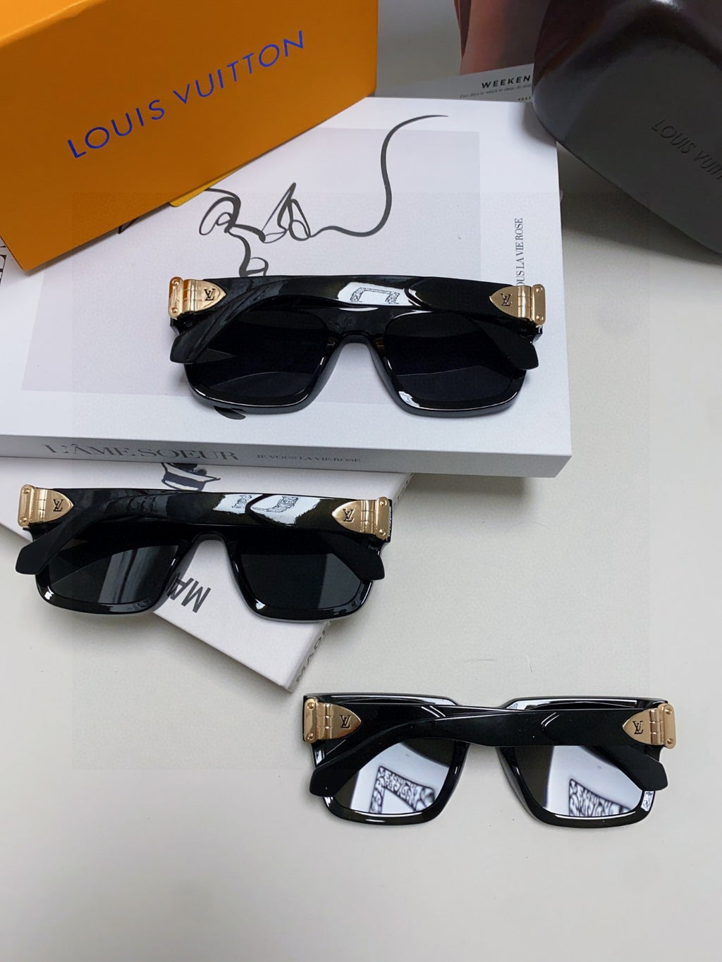 Louis Vuitton Fashion Black Lens Sunglasses for Men & Women - 414909 - detail image 8