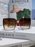 Gucci Oversized Brown Lens Sunglasses for Women - 448821