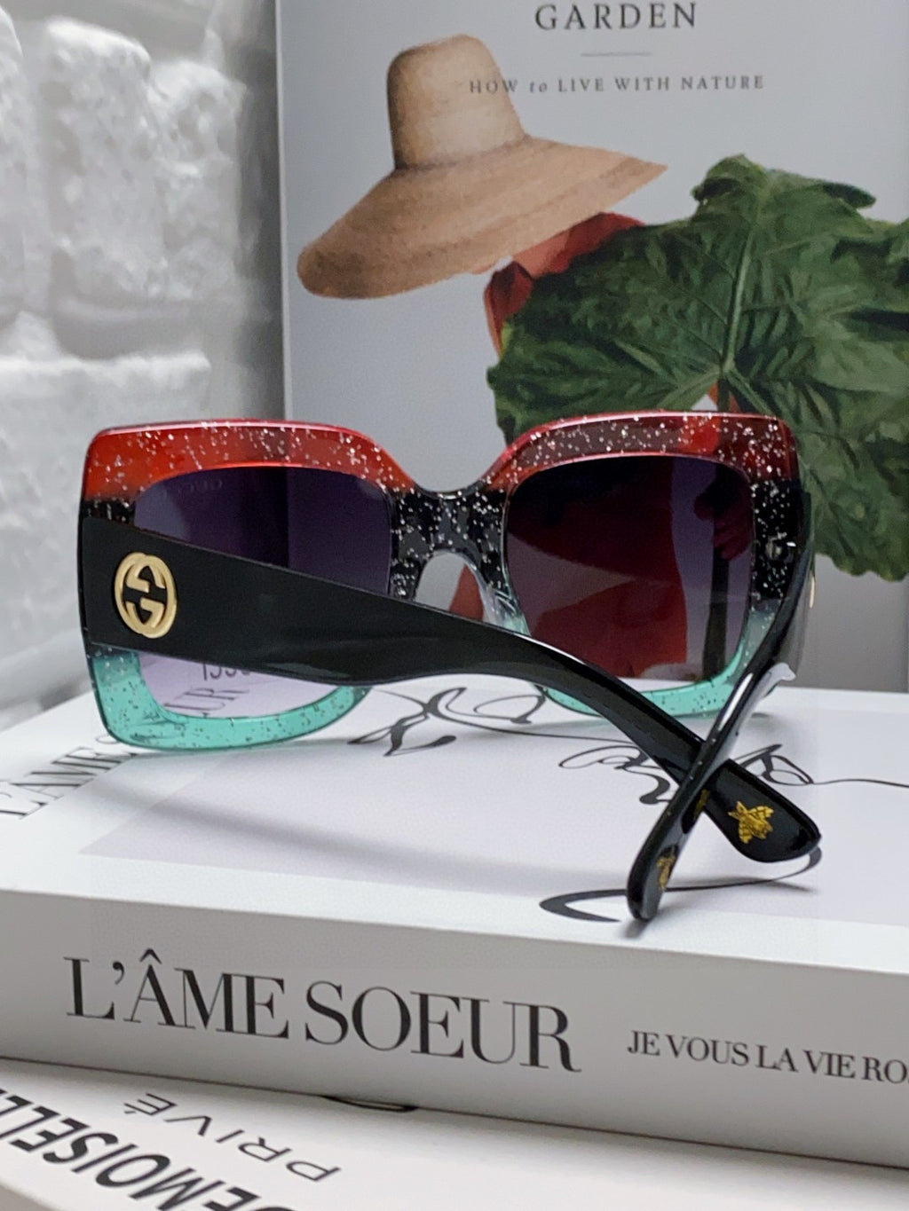 Gucci Oversized Gray Lens Sunglasses for Men & Women - detail image 2