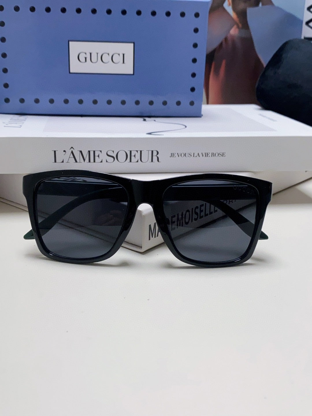 Gucci Fashion Blue Lens Sunglasses for Men & Women - 448819 - detail image 6