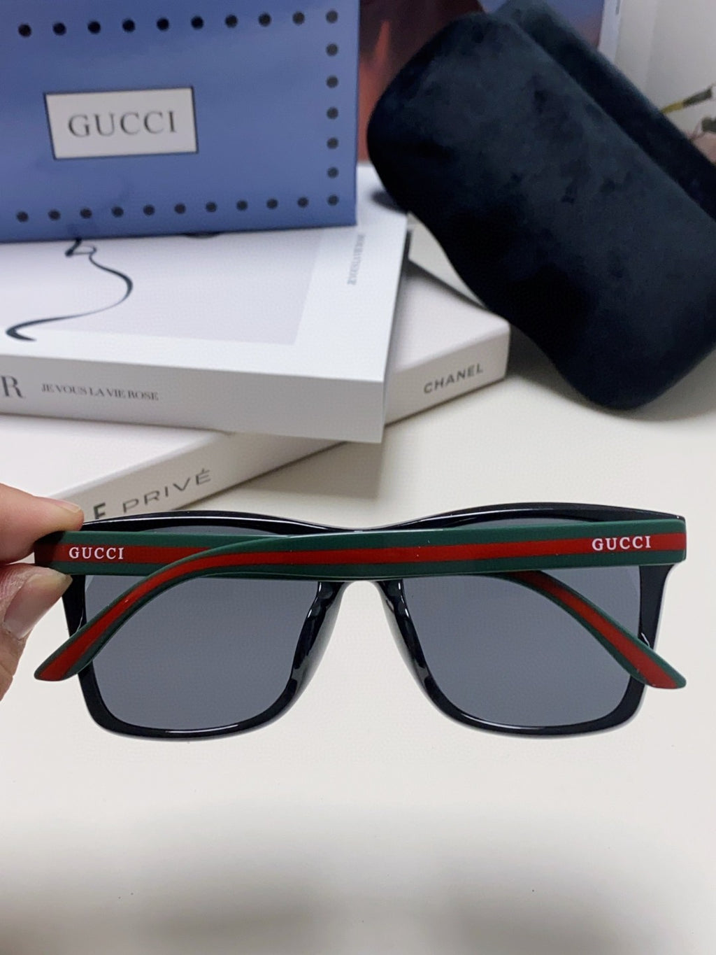 Gucci Fashion Blue Lens Sunglasses for Men & Women - 448819 - detail image 4