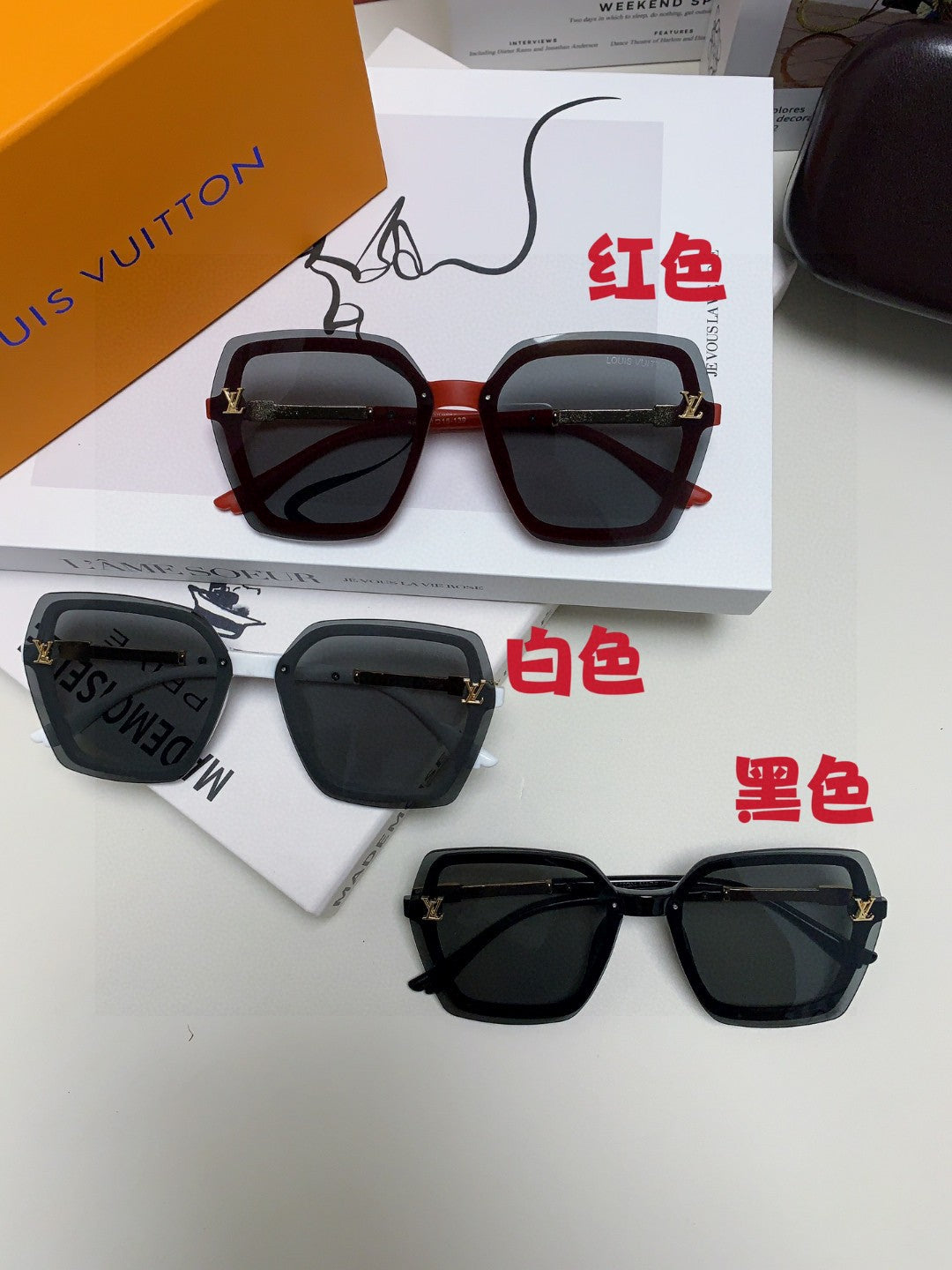 Louis Vuitton Fashion Black Lens Sunglasses for Men & Women - 448632 - detail image 6