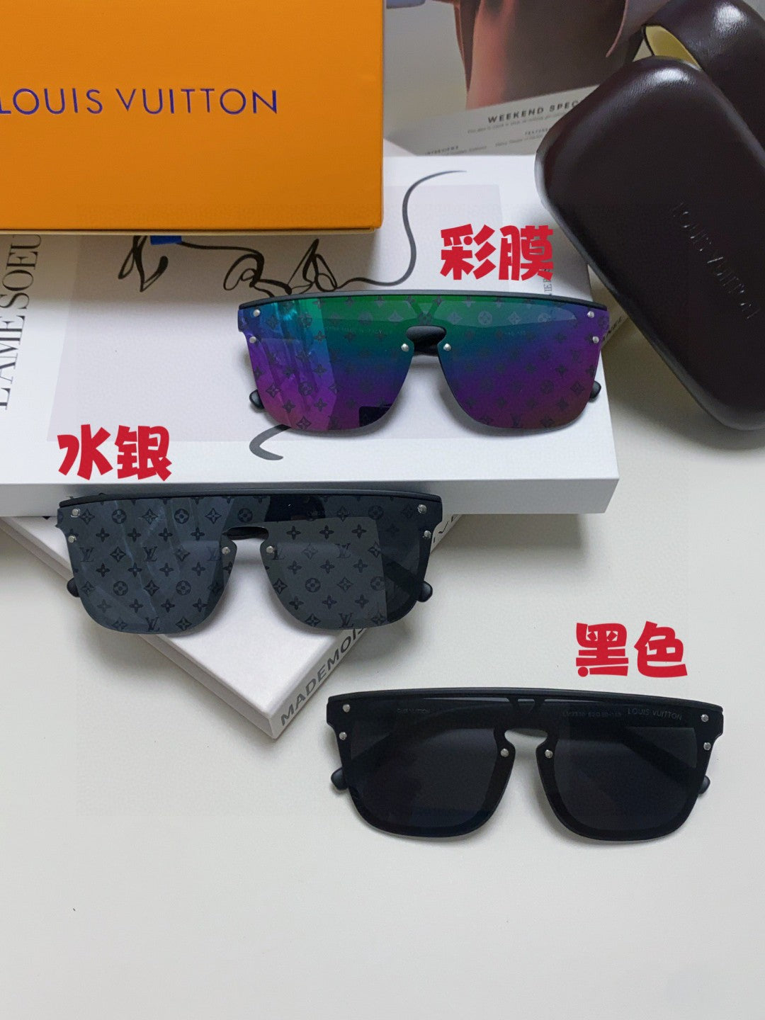 Louis Vuitton Lightweight Rimless Purple Lens Sunglasses for Men & Wo - 448634 - detail image 8