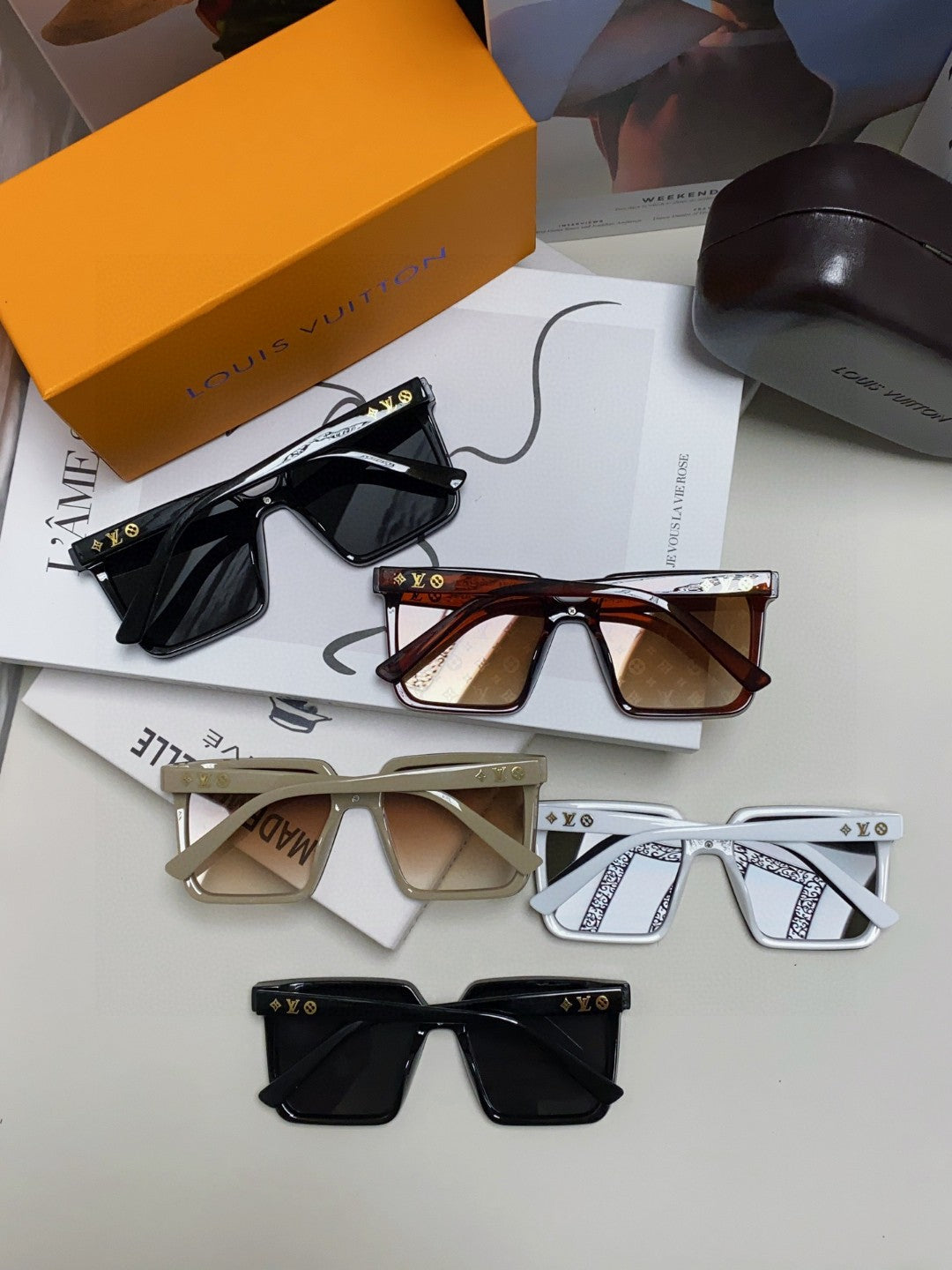Louis Vuitton Fashion Gray Lens Sunglasses for Men & Women - 448641 - detail image 8