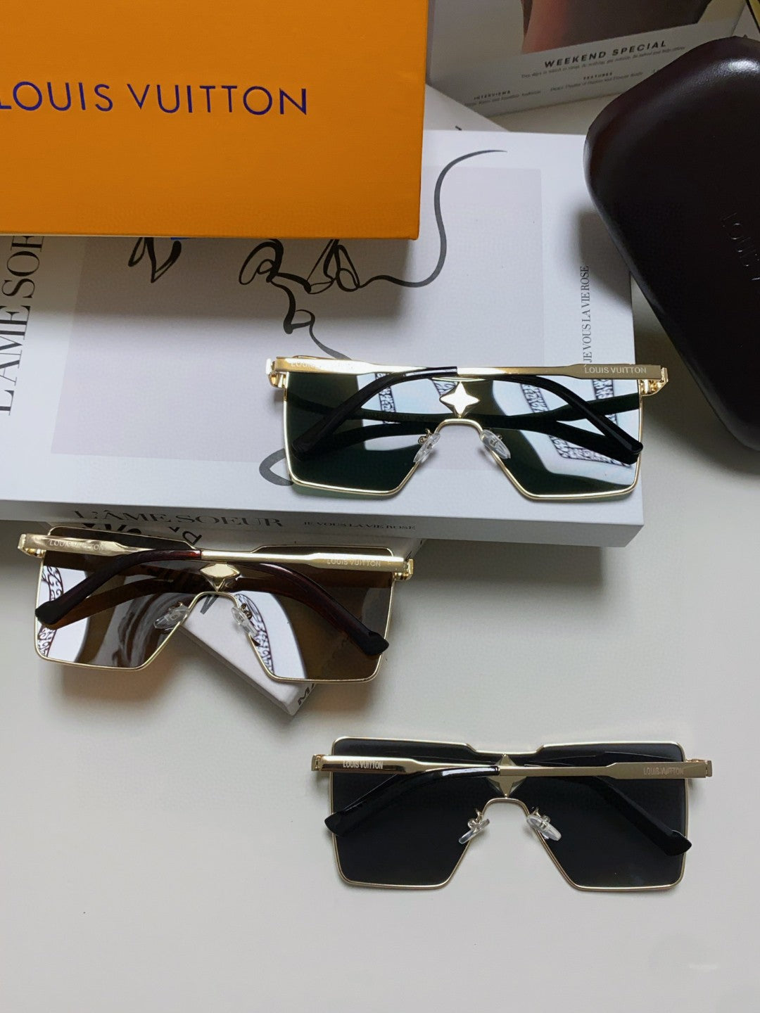 Louis Vuitton Z1700U Metal Fashion Black Lens Sunglasses for Men & Wo - 448627 - detail image 8
