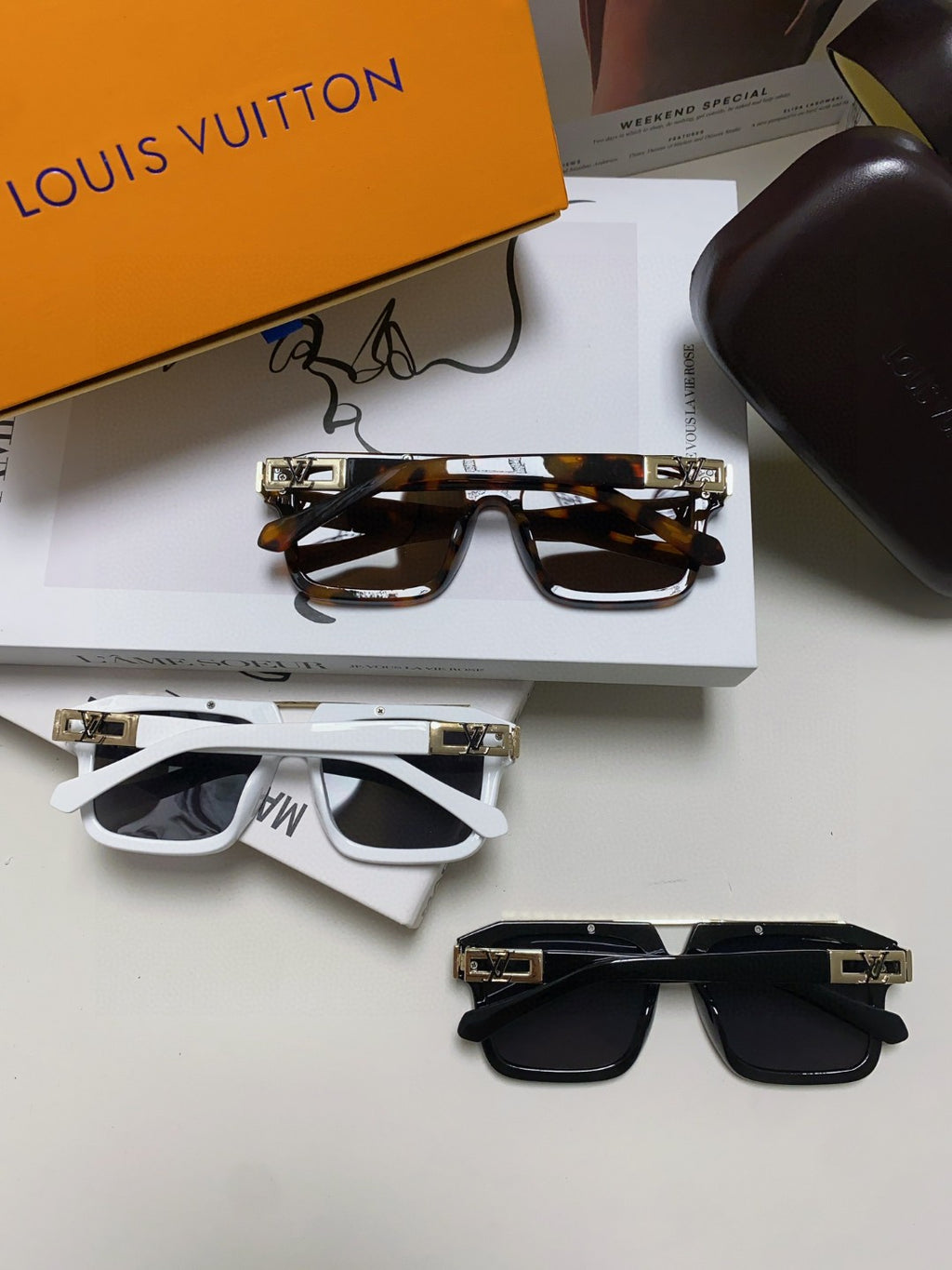 Louis Vuitton Fashion Brown Lens Sunglasses for Men & Women - 448644 - detail image 7