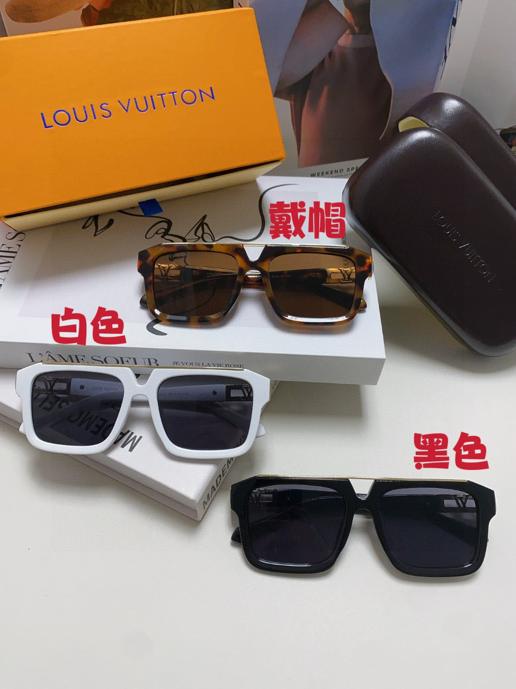 Louis Vuitton Fashion Gold Lens Sunglasses for Men & Women - 448646 - detail image 11