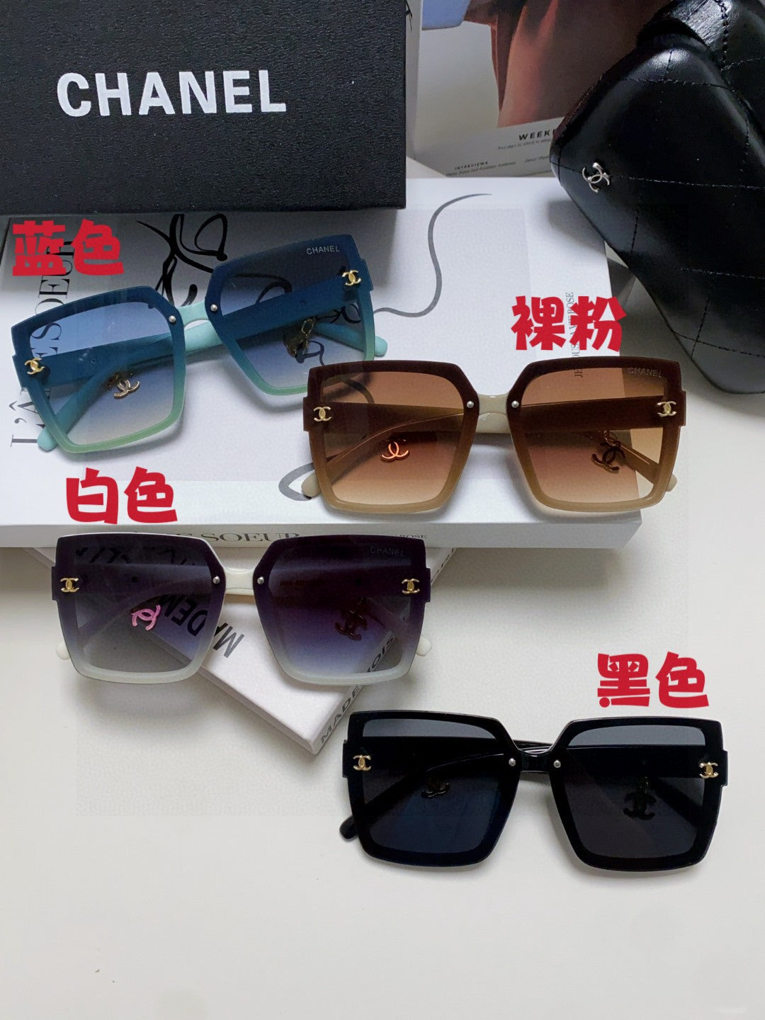 Chanel Photochromic Oversized Gray Lens Sunglasses for Men & Women - 448896 - detail image 9