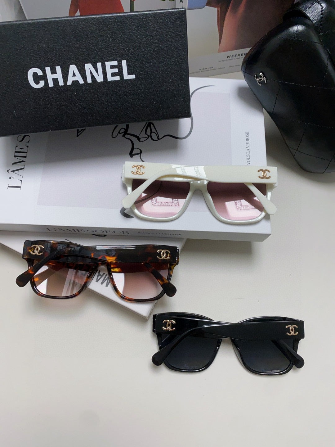 Chanel Polarized Fashion Gray Lens Sunglasses for Men & Women - detail image 7