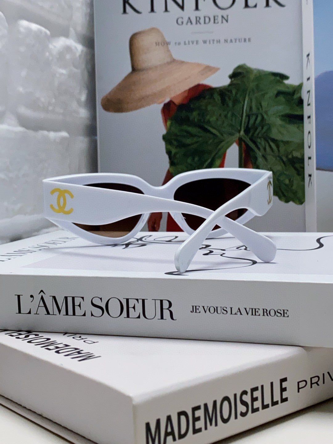 Chanel Cat-Eye Gray Lens Sunglasses for Women - 448903 - detail image 2