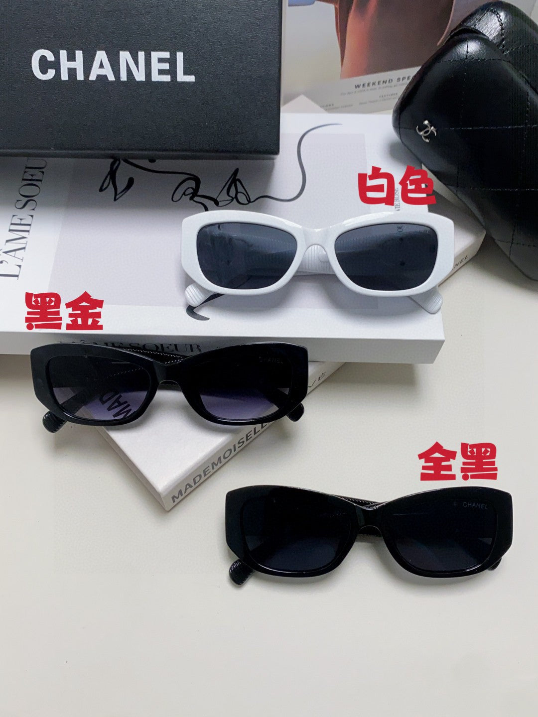 Chanel Fashion Black Lens Sunglasses for Men & Women - 448907 - detail image 11