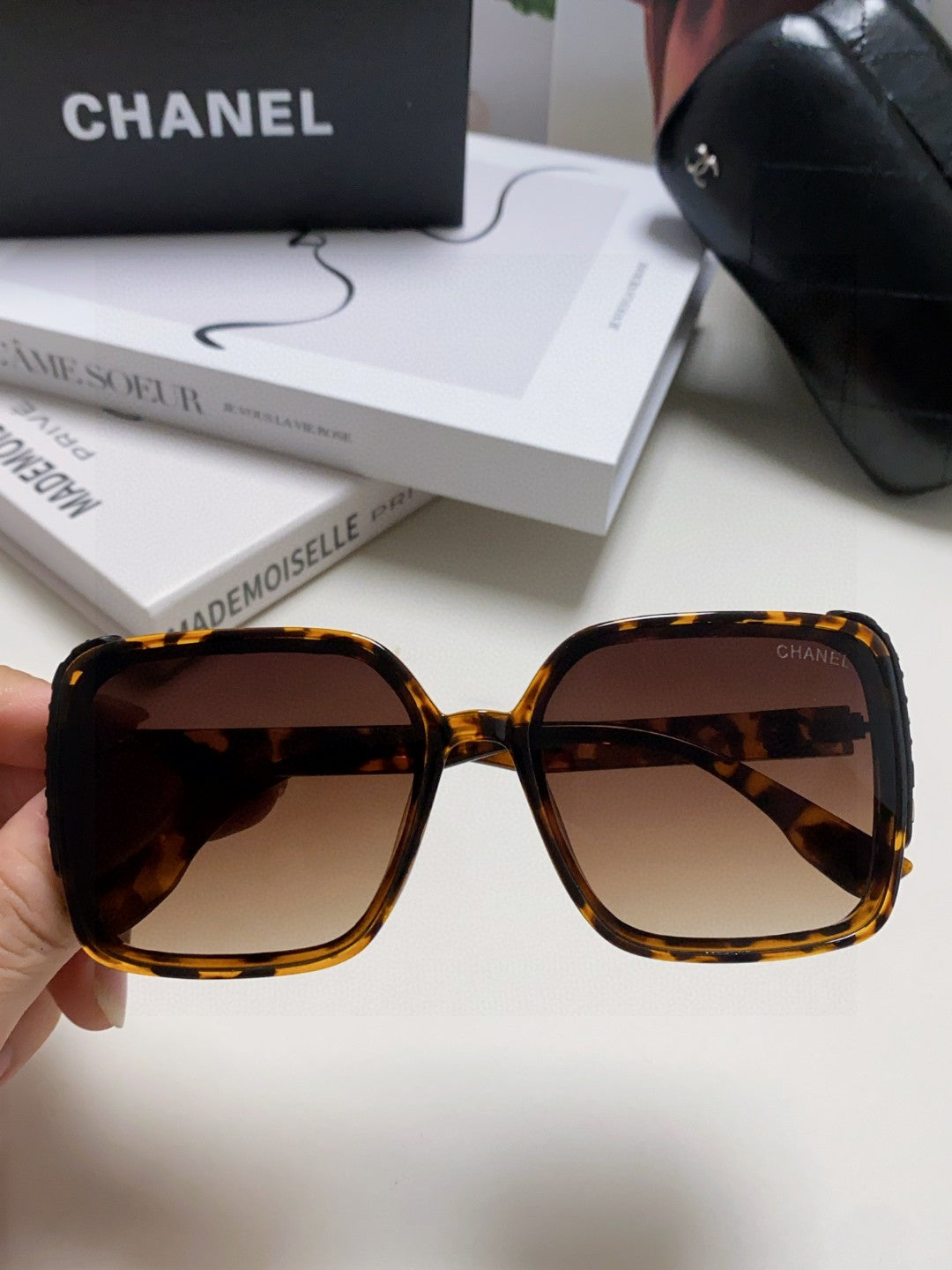 Chanel Square Brown Lens Sunglasses for Women - 448910 - detail image 3